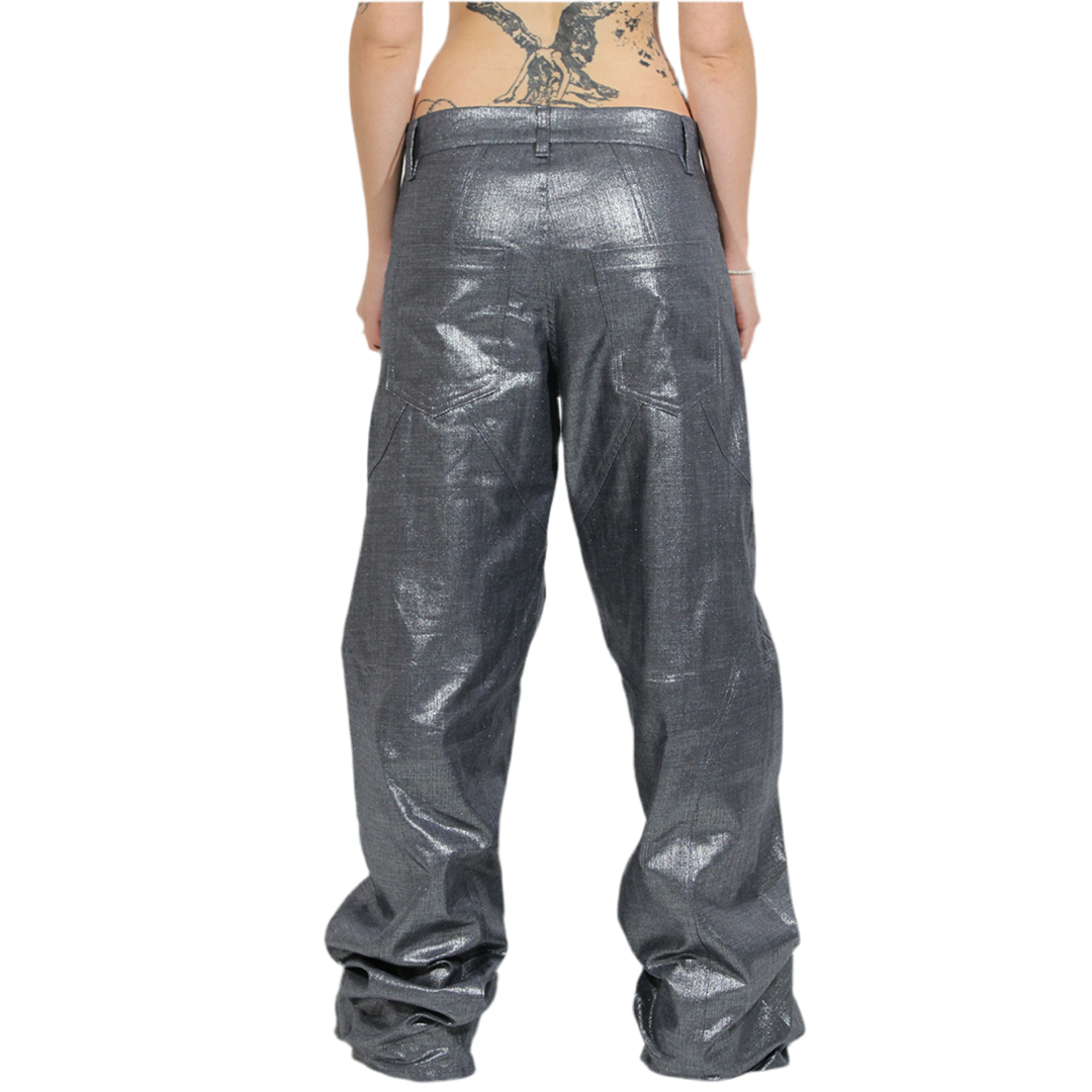 “ZANOZA” LAMINATED DENIM