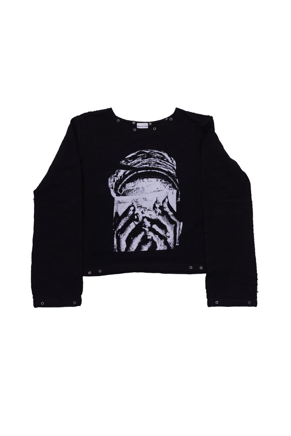 "PERNICIOUS" MUSLIN SWEATER