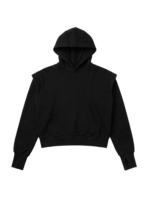 "SLENDER" LAYERED HOODIE