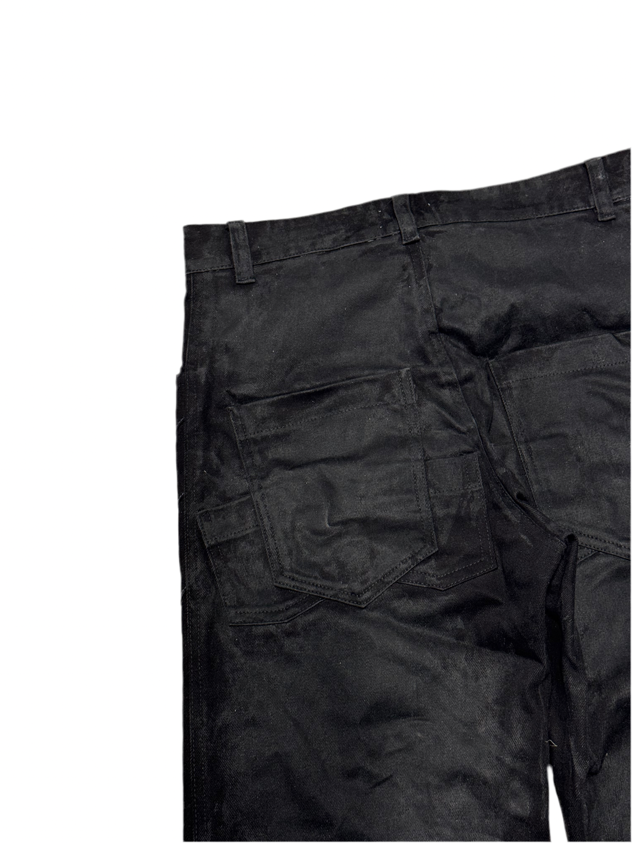 “PANIKA” SPIRAL FLARED PAINTED DENIM