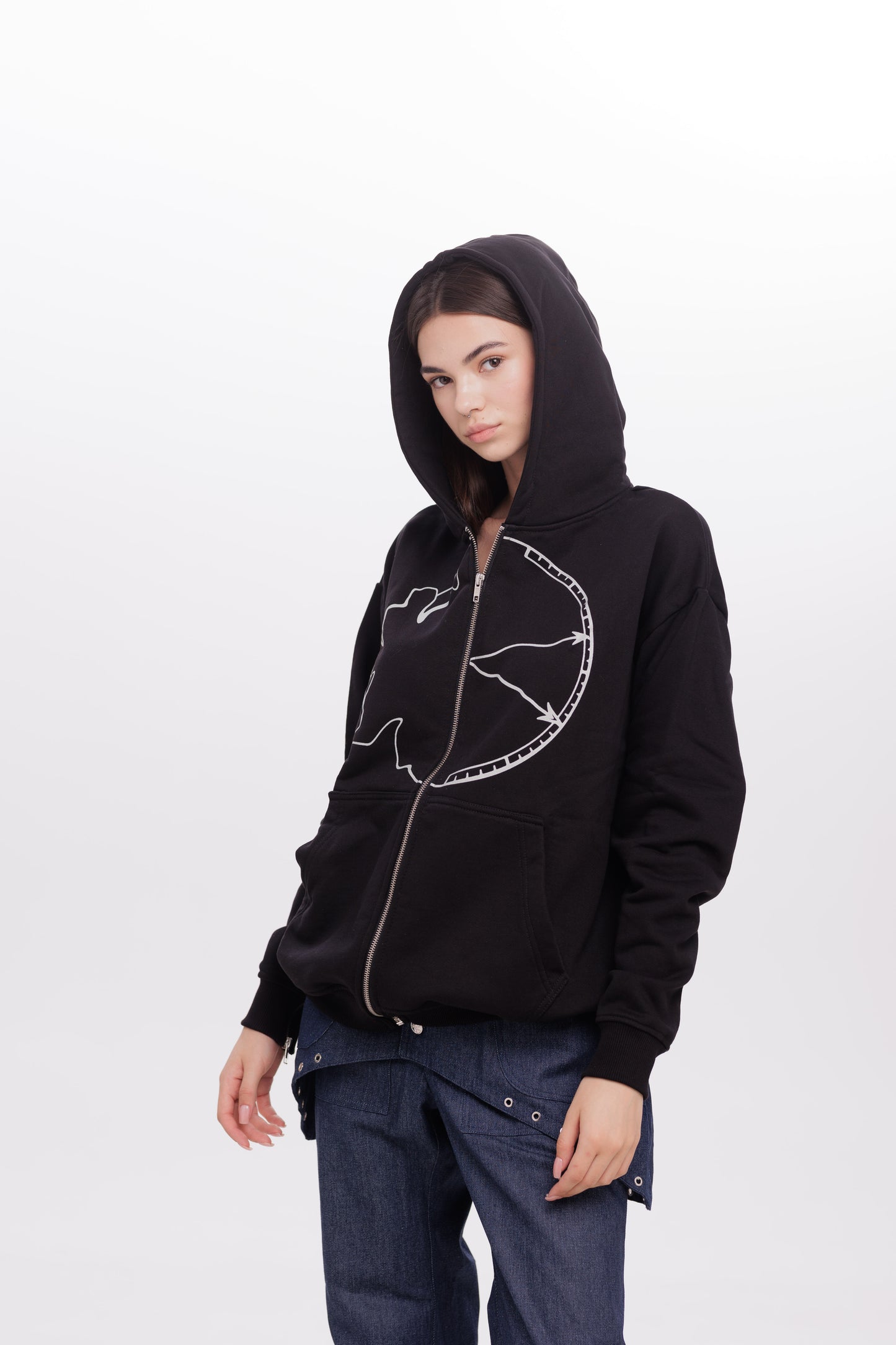 "TIMELESS" TRIPLE ZIPPER HOODIE