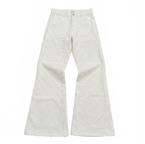 “PANIKA” SPIRAL FLARED DENIM