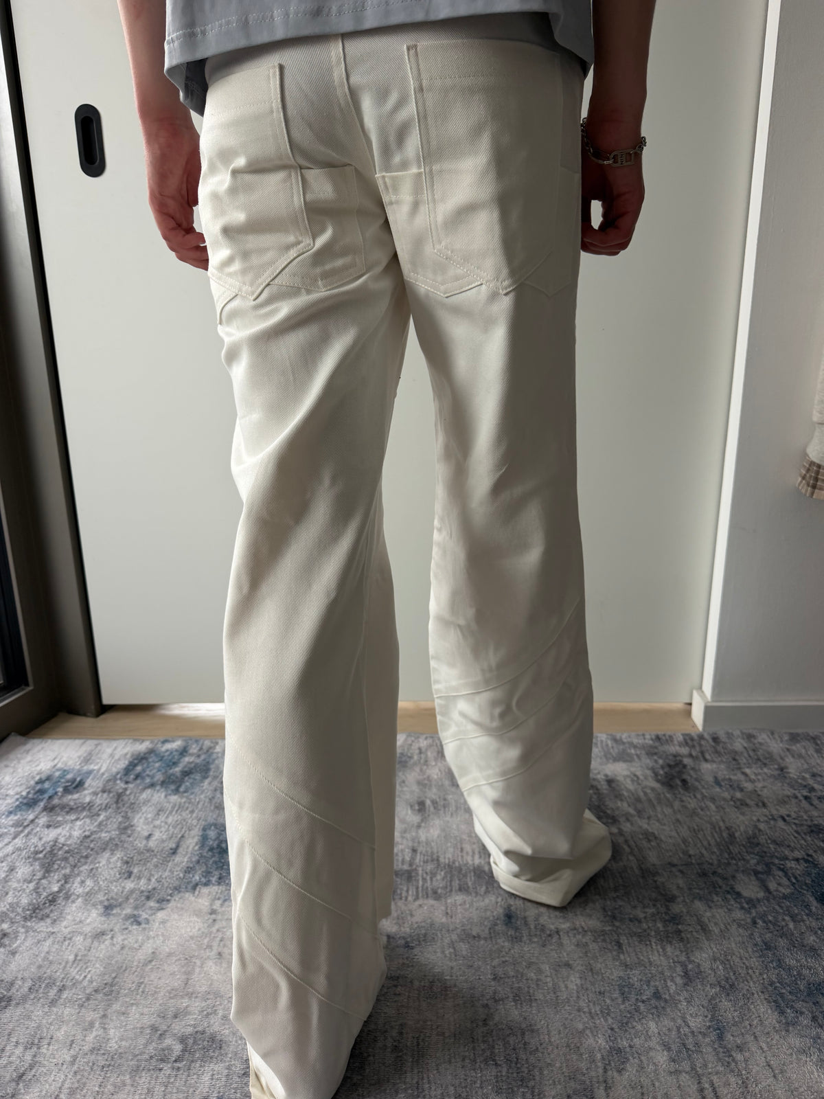 “PANIKA” SPIRAL FLARED DENIM