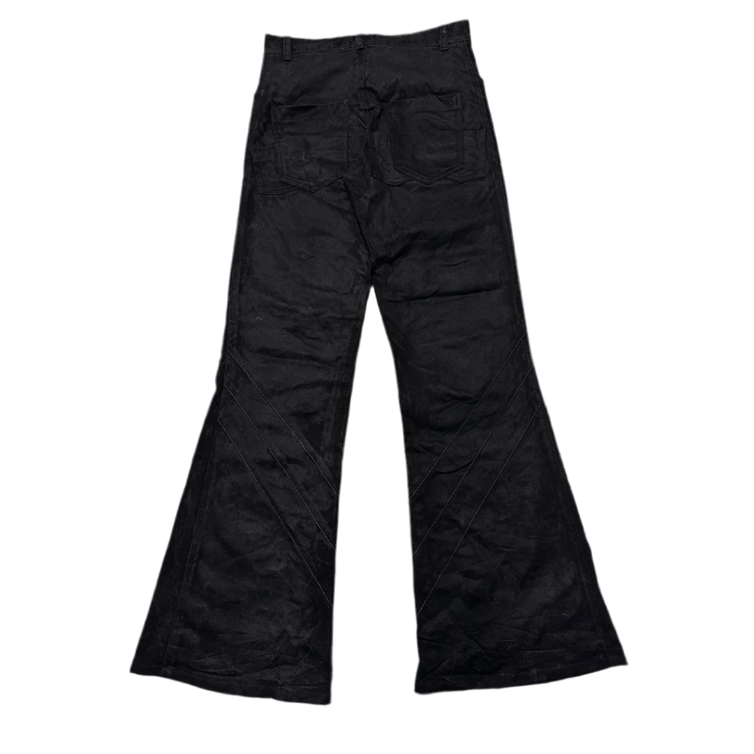 “PANIKA” SPIRAL FLARED PAINTED DENIM