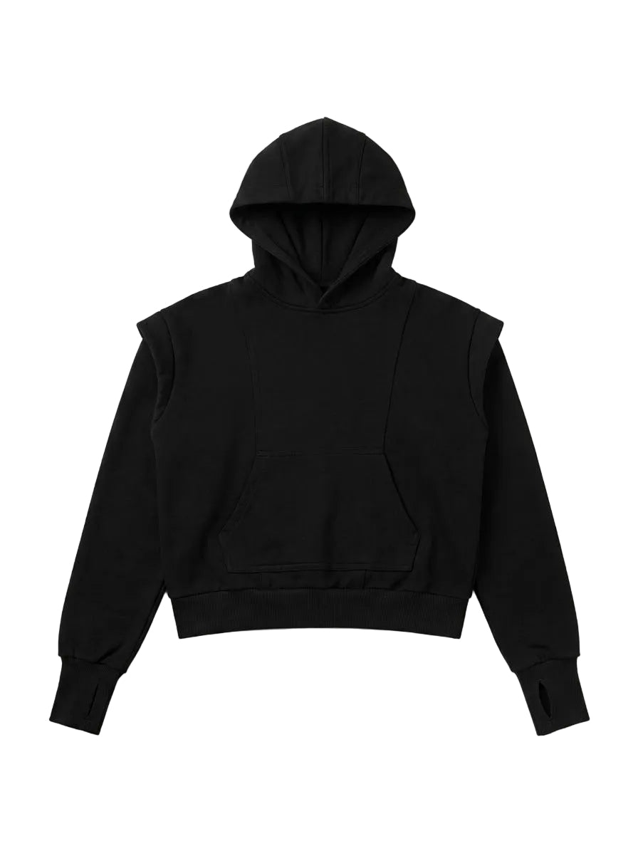 "SLENDER" LAYERED HOODIE