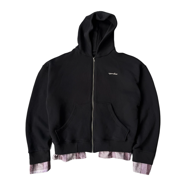 Plaid Zip-Up Hoodie