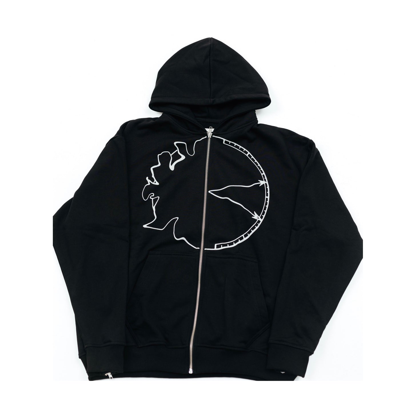 "TIMELESS" TRIPLE ZIPPER HOODIE